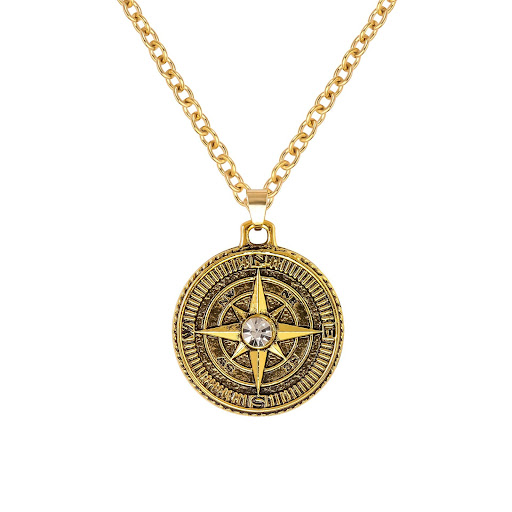 Title 5, Compass necklace for adventurers and explorers....