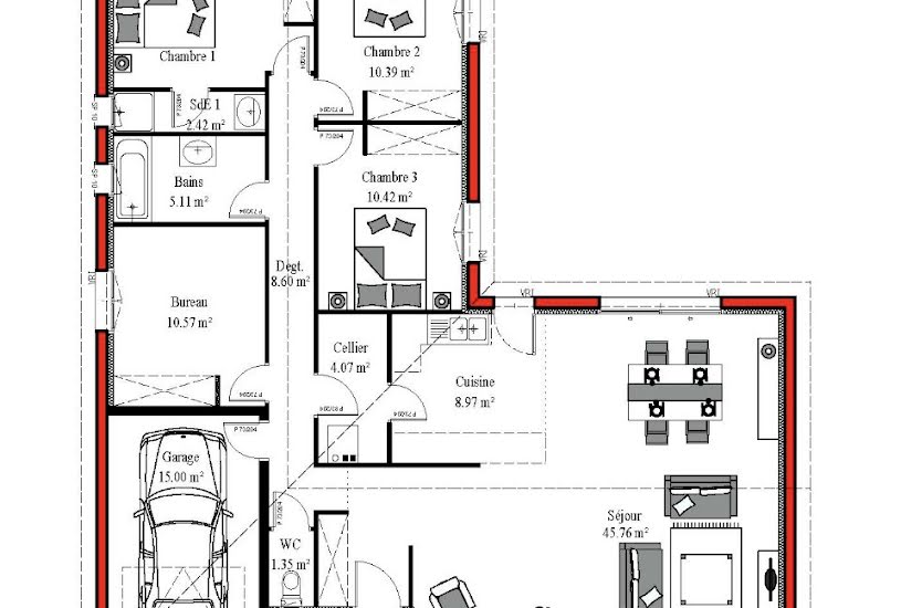  Vente Terrain + Maison - Terrain : 840m² - Maison : 119m² à Labenne (40530) 