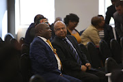 Public Enterprises Minister Pravin Gordhan at the Zondo commission of inquiry into state capture in Parktown, Johannesburg on August 24 2018. He was there to support former deputy finance minister Mcebisi Jonas who was the second witness to testify at the inquiry.