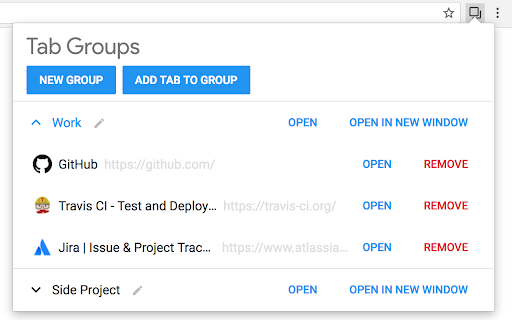 Tab Groups