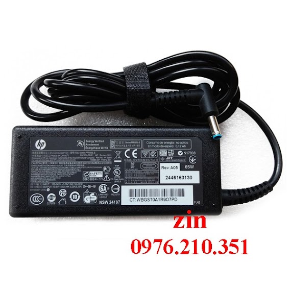 Sạc Laptop Hp Envy 19.5V - 3.33A Đầu Kim Nhỏ Chính Hãng