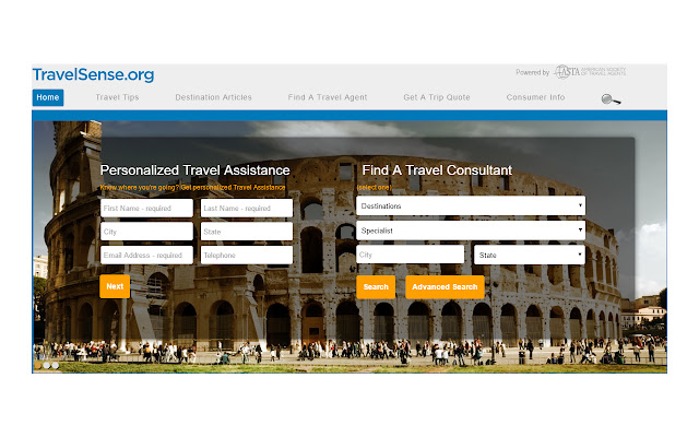 Travelsense chrome extension