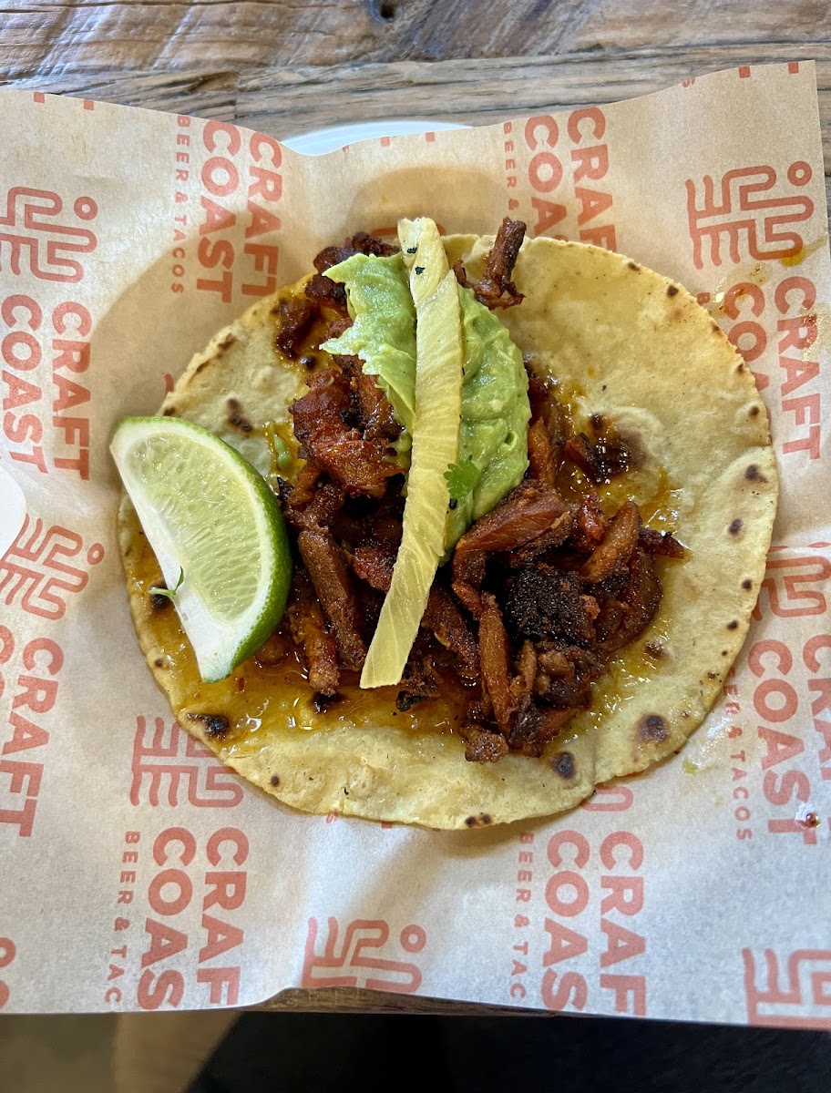 Pork Taco with Guacamole & Pineapple