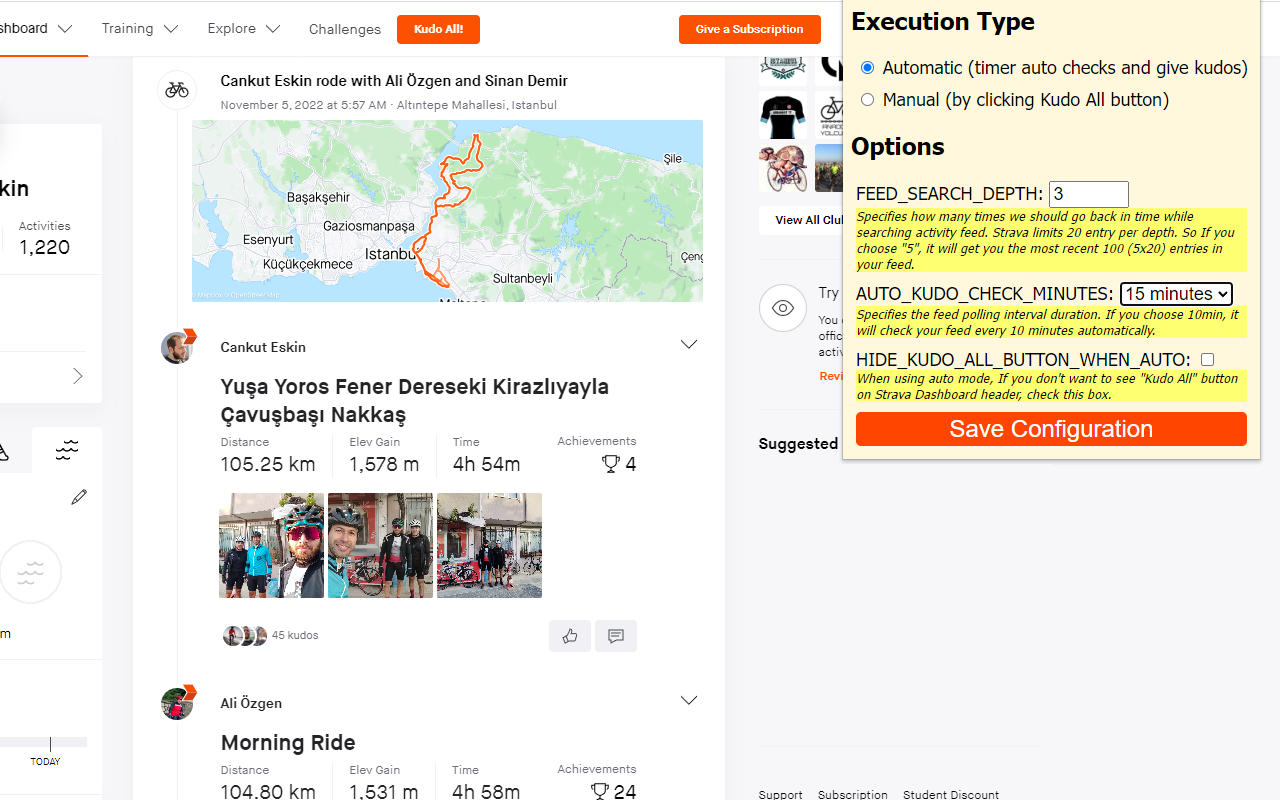 Strava Auto Kudo Preview image 1