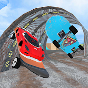 Skate Boarding Cop Car Chase: Skateboard Games 1 Icon