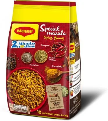 Maggi 2 Minute Special Masala Instant Noodles Veg - 12*70 gm