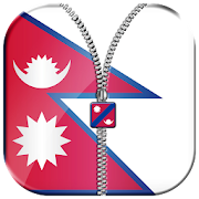 Nepal Flag Zipper Lock Screen  Icon