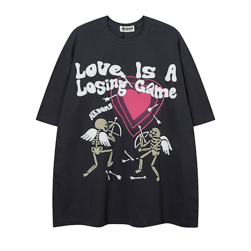 Title 2, Skull Bone Short Sleeve Boys Street Love Half S...