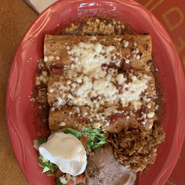 Chicken enchiladas