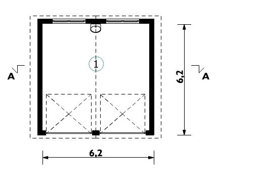 AT-G01 - Rzut garażu