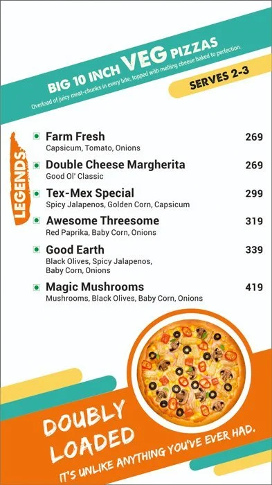 MOJO Pizza - 2X Toppings menu 