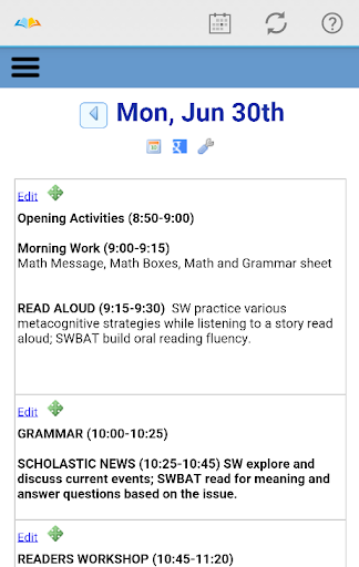 PlanbookEdu Lesson Planner