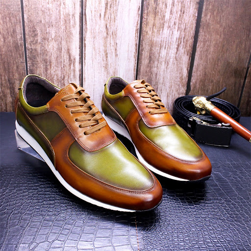 Title 6, Sponge leather gentleman mens shoes with rubber...