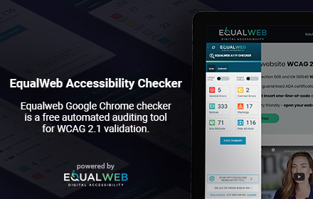 EqualWeb Accessibility Checker Preview image 0