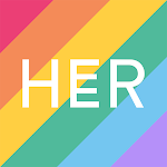 Cover Image of Download Her - Lesbian Dating, Free Chat & Meet with LGBTQ+ 3.7.17 APK