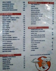 Red Chilly Restaurant menu 2