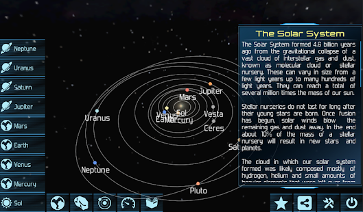 Solar System Explorer HD Pro Ekran görüntüsü