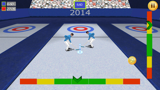 Curling With Cat Statues