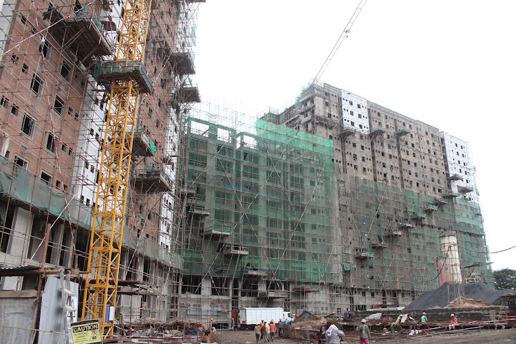 Ongoing construction of the Pangani Affordable Housing Programme on January 21, 2022