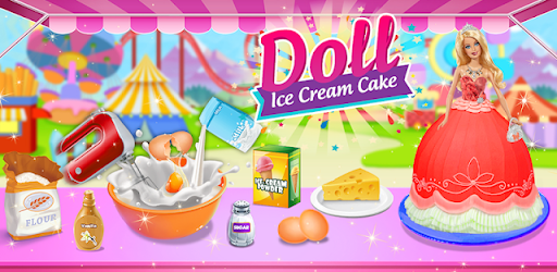 Doll Ice Cream Cake Baking