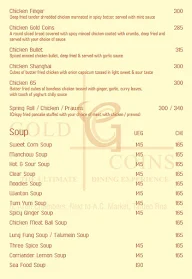 Gold Coins Restaurant menu 8