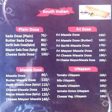 Shree Ram Punjabi And Chinese menu 