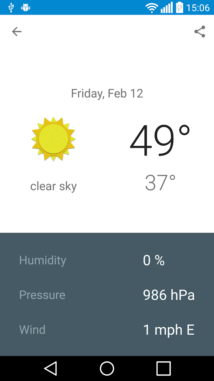 Fresno, CA - weather Screen 3