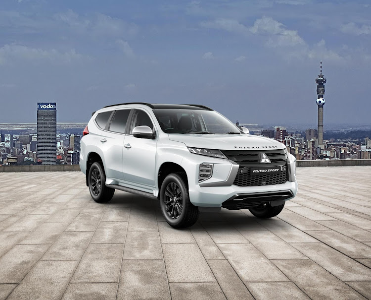 The Pajero Sport Aspire stands out with a contrasting roof and a host of black exterior detailing.