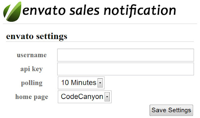 Envato Sales Notifications chrome extension