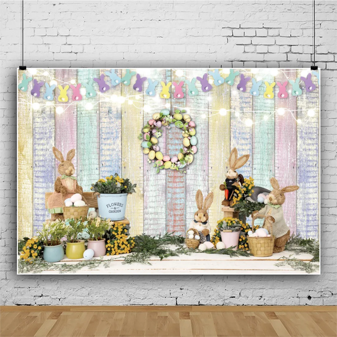 Title 7, Toile de fond photo pour fête de lapin de Pâque...