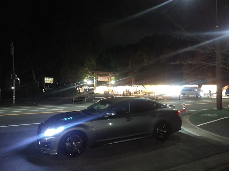 フーガの12月31日(土)大晦日・奈良県橿原市・橿原神宮⛩️・北参道鳥居⛩️前・夜店に関するカスタム事例の投稿画像7枚目