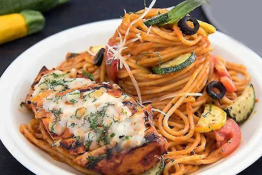 Peri Peri Cheesy Chicken Spaghetti