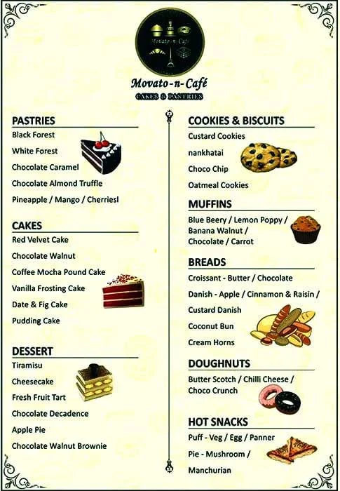 Movato-N-Cafe menu 