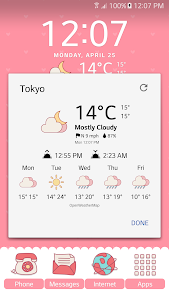 Pink Weather Icons for Chronus screenshot 5