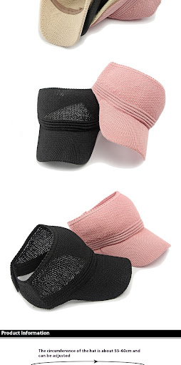 Title 1, Simple Light Baseball Cap with Empty Top, Sun-p...