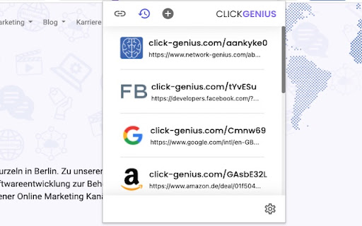 Click Genius | Powerful URL shortener