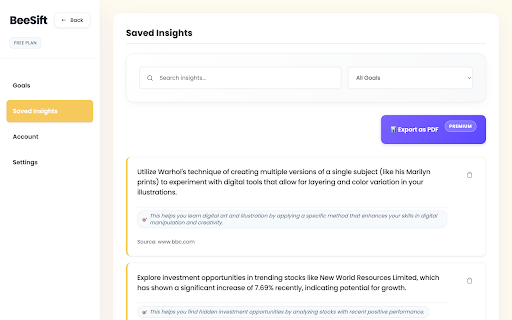 BeeSift screenshot 4