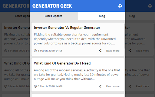 Generator Geek - Latest Blog News