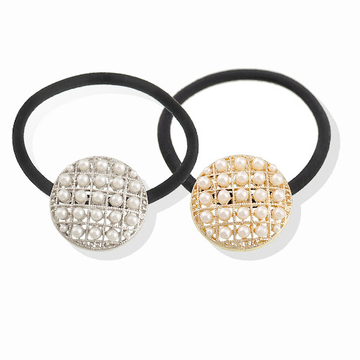 Title 1, Elegant Retro Pearl Alloy Ponytail Hair String ...
