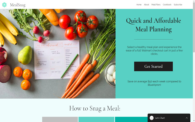 MealSnag chrome extension