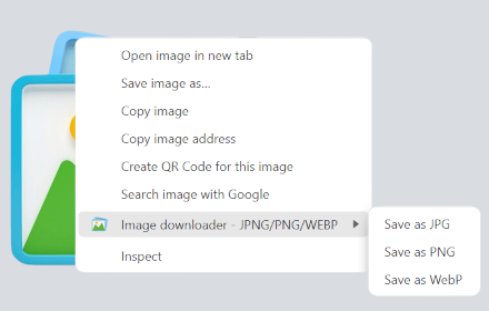 Image downloader JPG PNG WEBP small promo image
