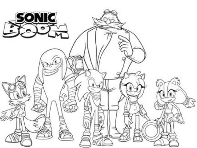 desenho para colorir do sonic