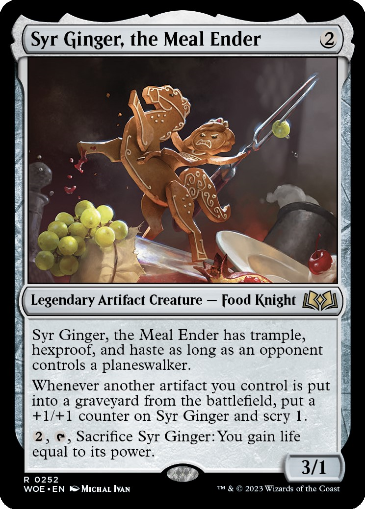 A card with a figure of a horse and grapes Description automatically generated