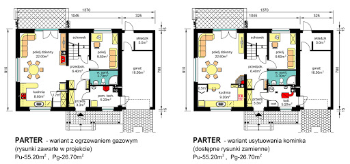 BW-49 wariant 2 - Rzut parteru - propozycja adaptacji