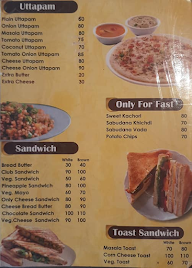 Balaji Stores menu 1