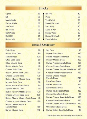 Krushna Pure Veg menu 