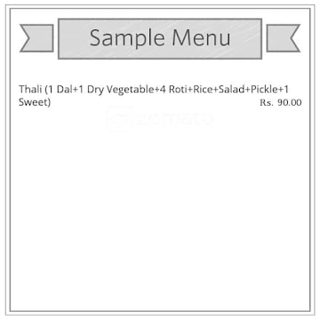 Annapurna Food Tiffin menu 