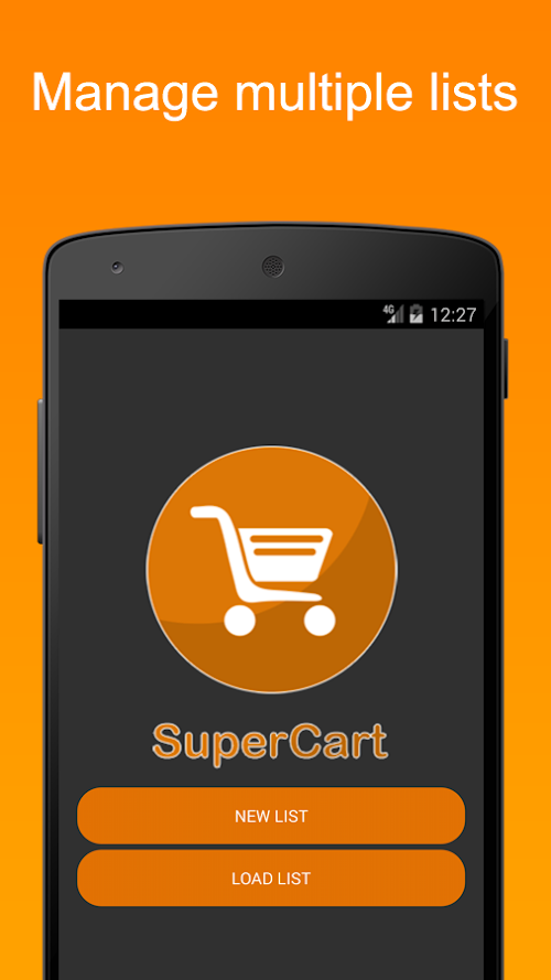 Android application Supercart screenshort