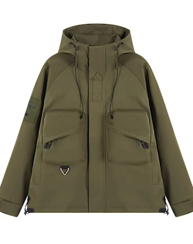 Chaqueta con capucha tipo gabardina - 3