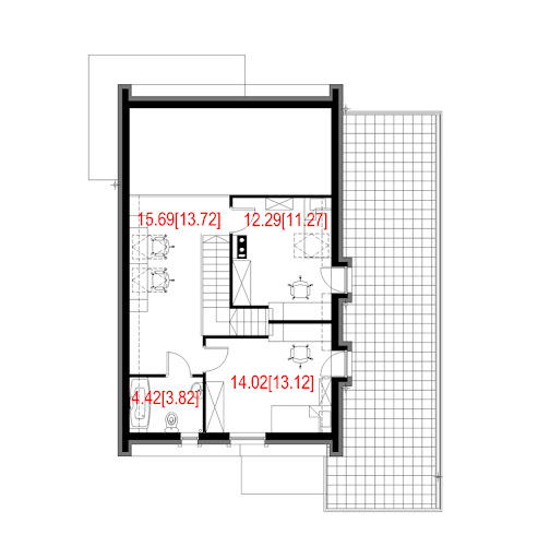 House 18 - Rzut poddasza